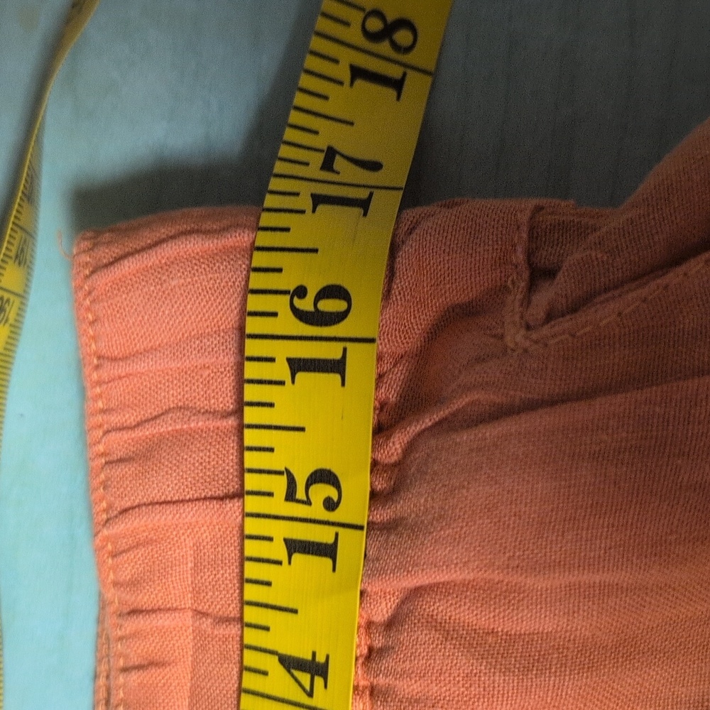 Cynthia Rowley Orange Linen Pants. - Picture 4 of 9